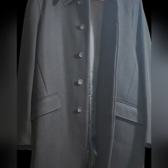 Men's Trench Coat, Black, Med. - Picture 4 of 8